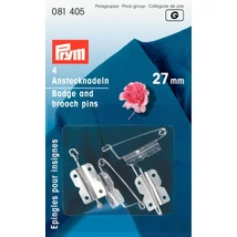 Kitűző alap 27mm, 4 db-os