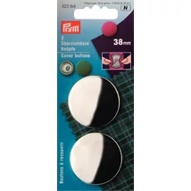 Behúzható gomb, fém alapú 38 mm.