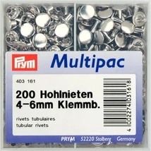 Rozsdamentes, csőszerű szegecs, 4-6 mm, 200 db-os