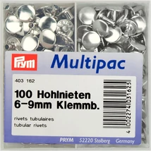 Rozsdamentes, csőszerű szegecs, 6-9 mm, 100 db-os