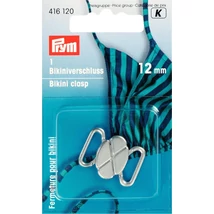 Bikini csat ezüst, matt, 12 mm, 1 db-os