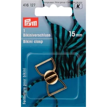 Bikini csat arany, 15mm, 1 db-os