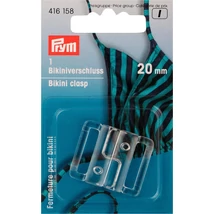 Bikini csat műanyag átlátszó, 20 mm, 1 db-os