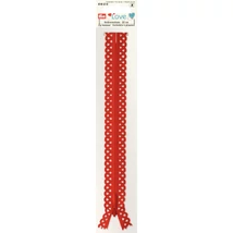 Cipzár, csipkés (piros, 20 cm)