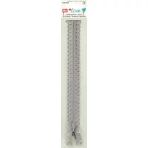 Cipzár, csipkés (világosszürke, 40 cm)