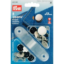 Kerek fém sima patent 17 mm