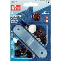 Kerek fém patent 17 mm babérkoszorú mintás
