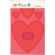 Prym Love piros mintás szív forma