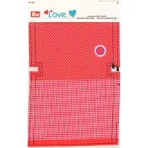 Prym Love piros mintás szivecskés nesszeszer