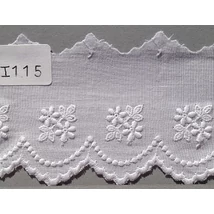 Madeira csipke 115 (4cm) fehér