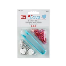 Prym Love Jersey patentozó szett 8 mm-es (piros)