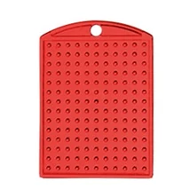 Kulcstartó alaplap - piros 2,8x 4 cm
