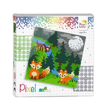 Pixel szett 4 alaplapos - Rókák