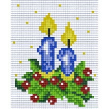 Pixelhobby minta - gyertyák