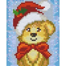 Pixelhobby minta - Mikulás maci