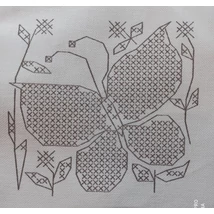 Előnyomott minta - pillangó