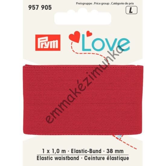 Prym Love elasztikus pánt - piros