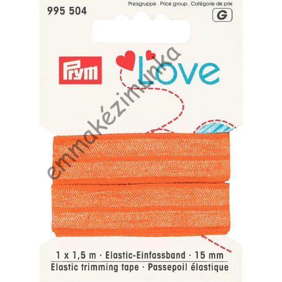 Prym Love elasztikus pánt - narancs