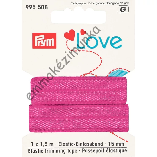 Prym Love elasztikus pánt - pink