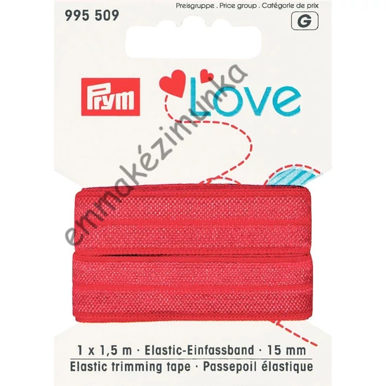 Prym Love elasztikus pánt - piros