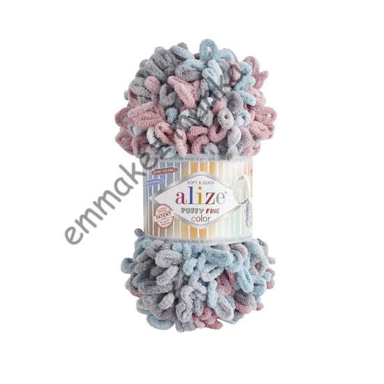 Puffy fine color 6041 - kék-szürke-mályva