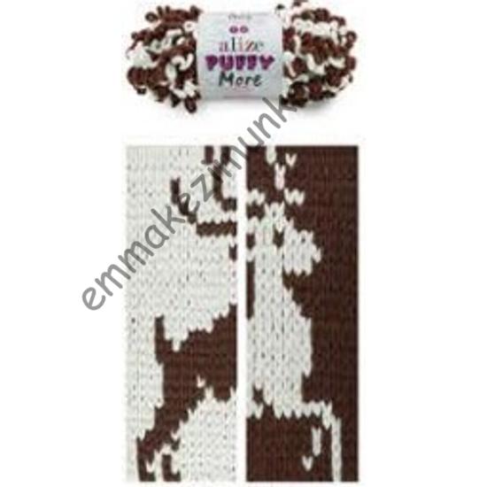 Puffy more 6288 barna-vaj