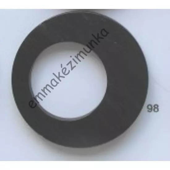 Dísztű kör alakú, 90 mm, fekete