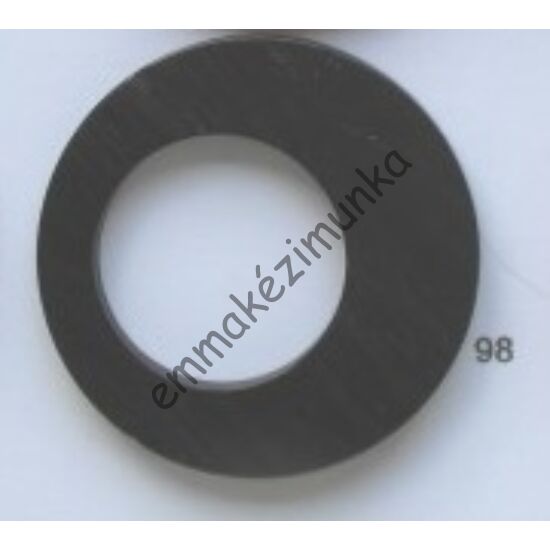 Dísztű kör alakú, 90 mm, fekete