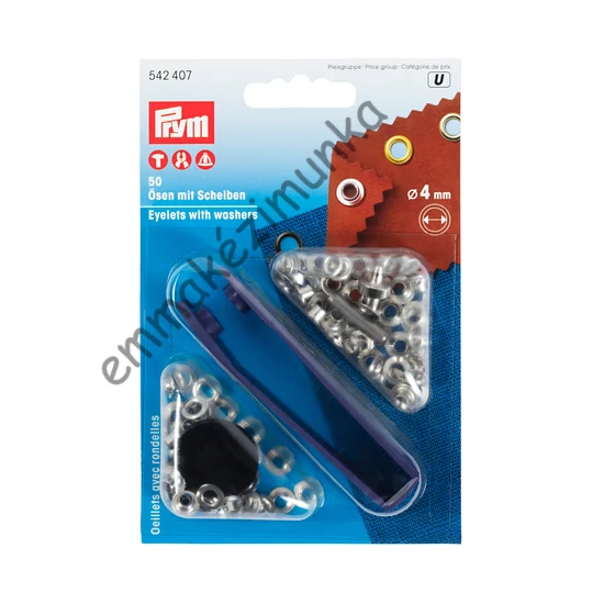 Ringli alátéttel 4 mm-es ezüst