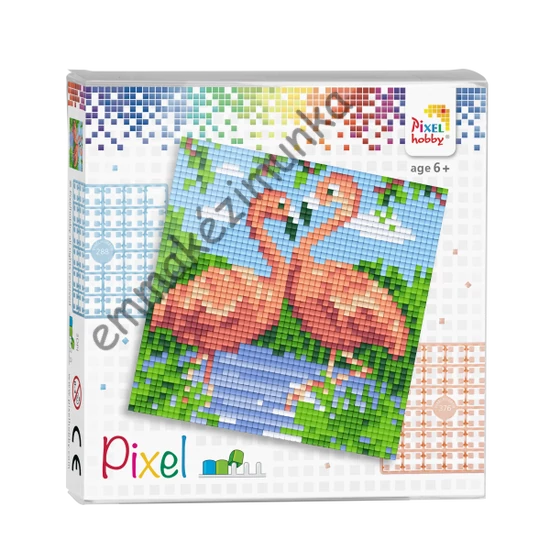 Pixel szett 4 alaplapos - 2 Flamingo