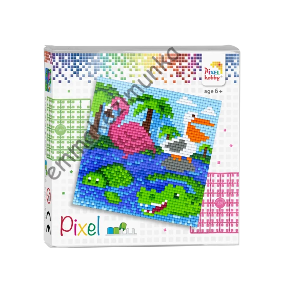 Pixel szett 4 alaplapos - vízi állatok