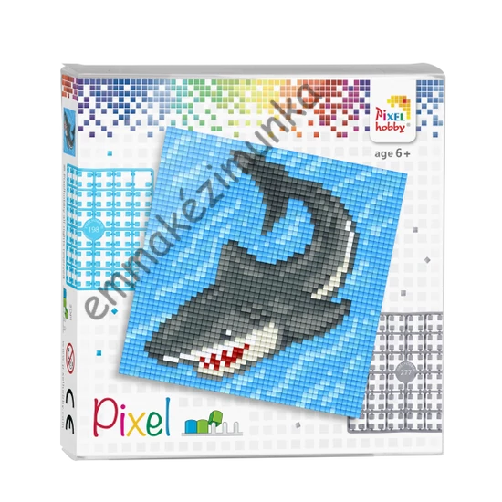 Pixel szett 4 alaplapos - cápa
