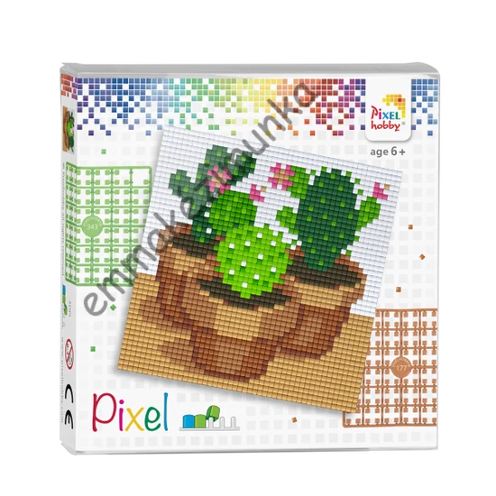 Pixel szett 4 alaplapos - Kaktusz