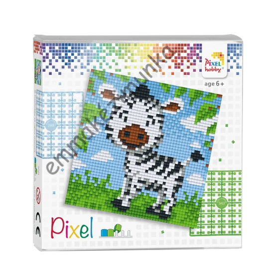 Pixel szett 4 alaplapos - Zebra