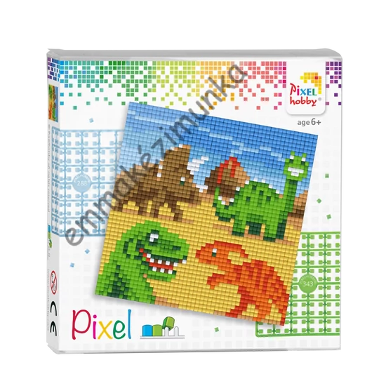 Pixel szett 4 alaplapos - Dínók