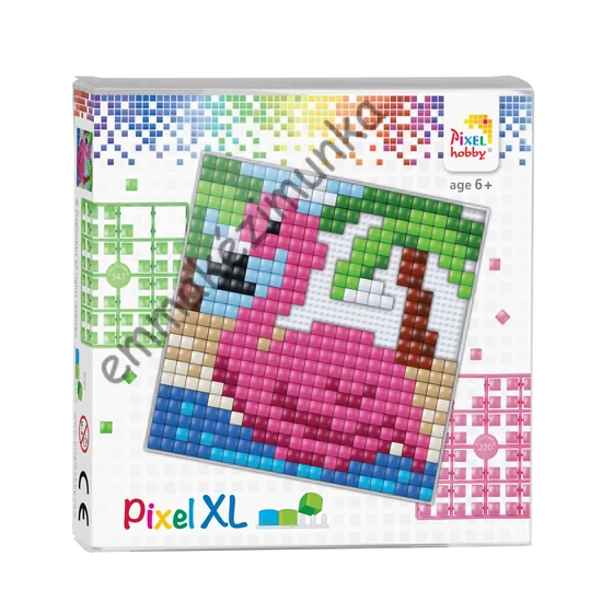 Pixel XL szett - Flamingó (12x 12 cm)